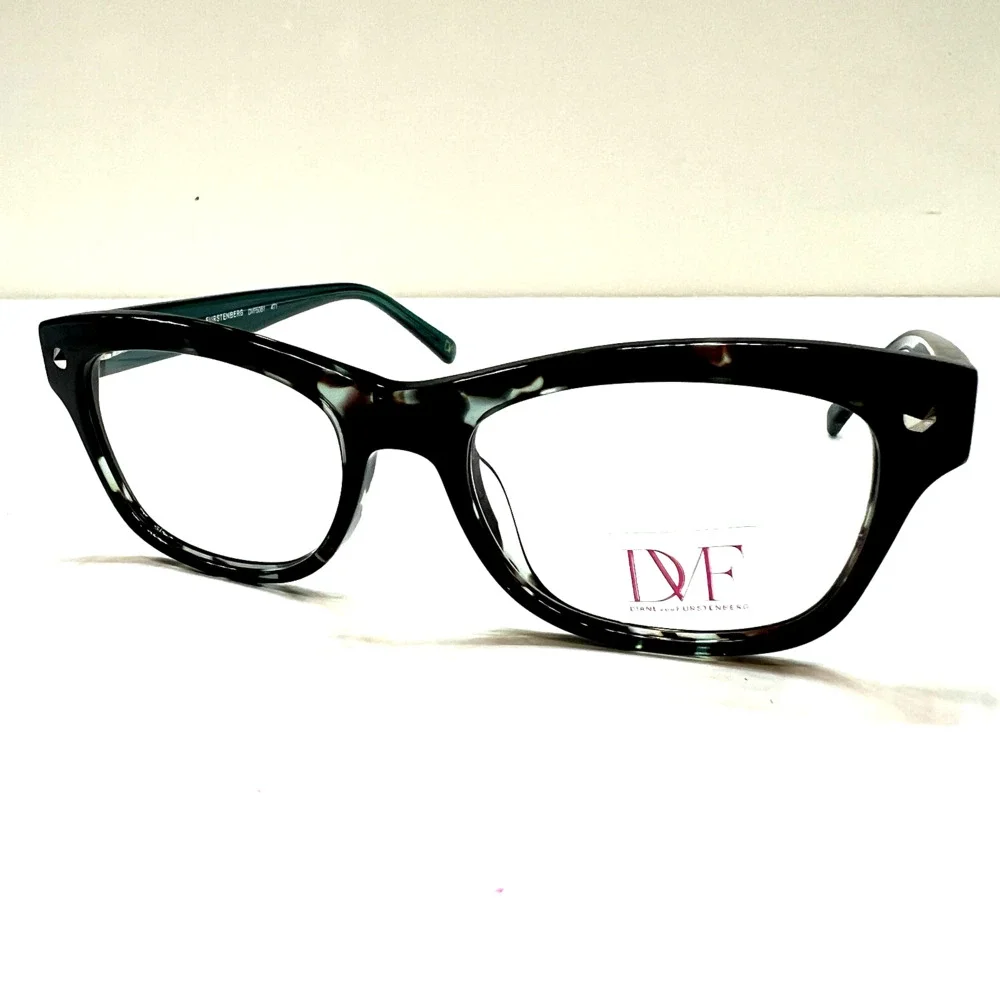 NEW Diane von Furstenberg DVF 5061 471 Glossy Marbled Eyeglasses Frame 48-17-135